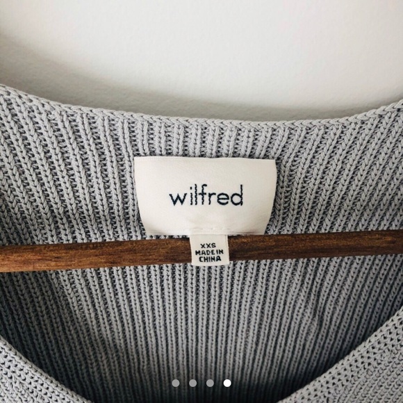 WILFRED PINSON GREY KNIT TOP 🐵💫🦴✨ - Picture 4 of 4